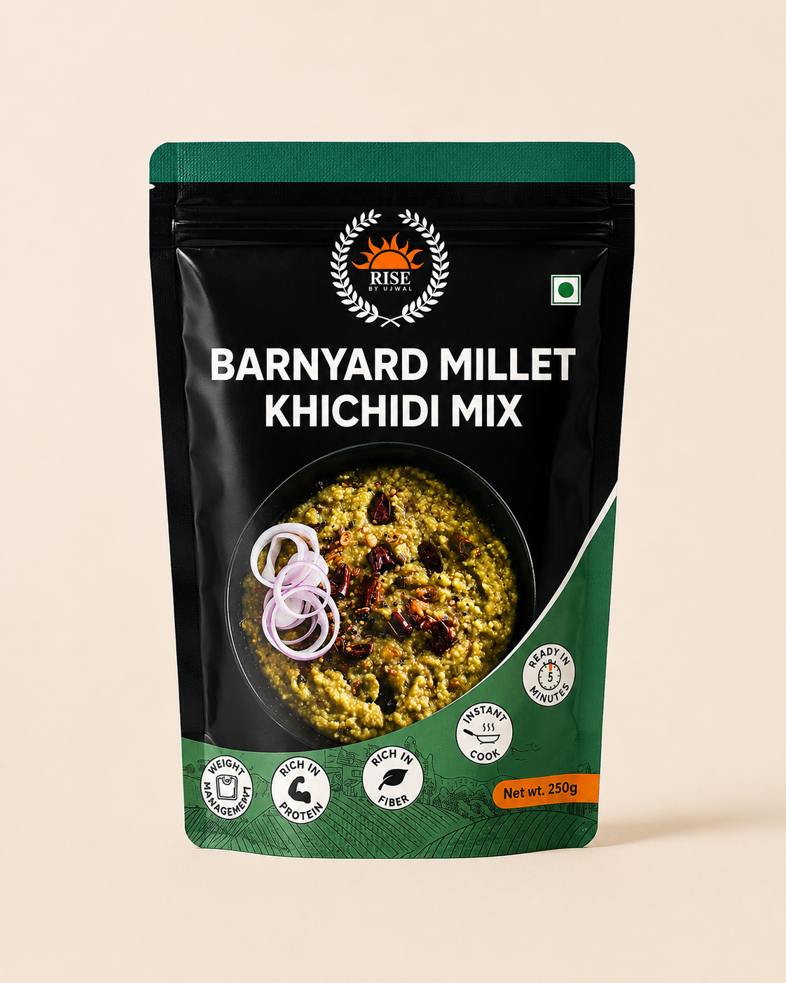 Barnyard millet kichdi mix. 