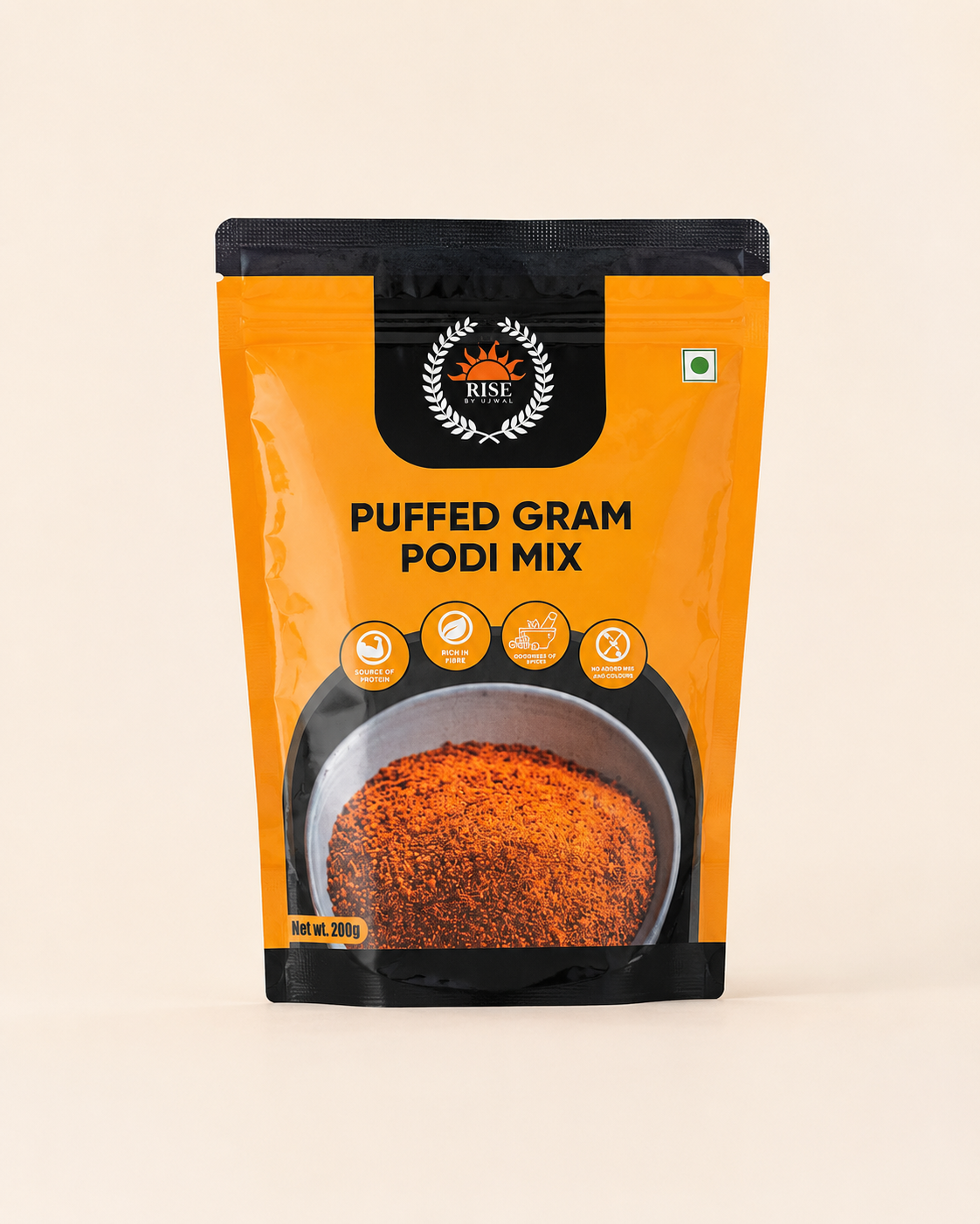 Puffed gram podi mix. 